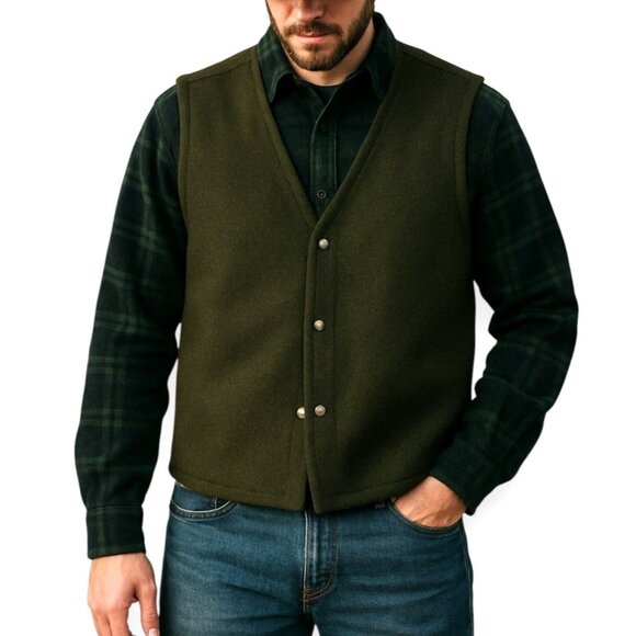 Vintage CC FILSON Mackinaw Wool Vest Liner - Picture 1 of 11